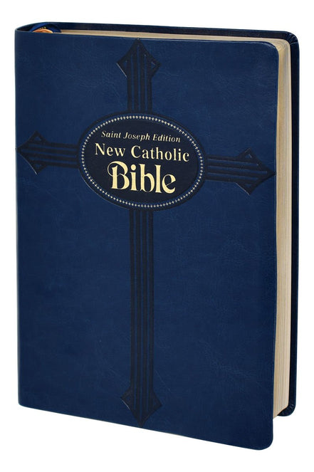 St. Joseph New Catholic Bible (Gift Edition - Large Type) - Dura-Lux - Blue image 3
