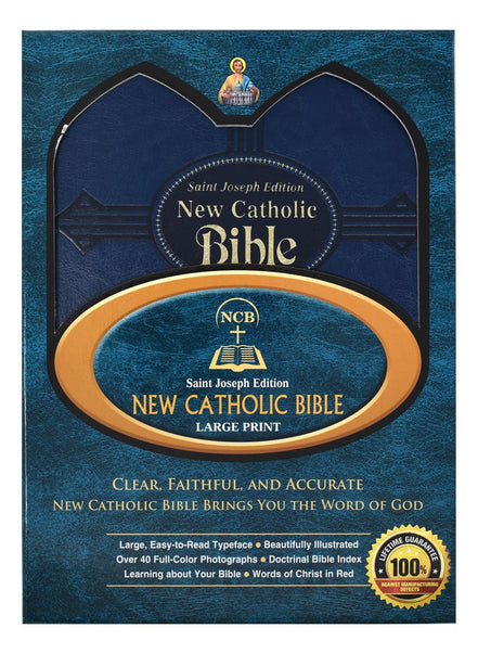 St. Joseph New Catholic Bible (Gift Edition - Large Type) - Dura-Lux - Blue image 6