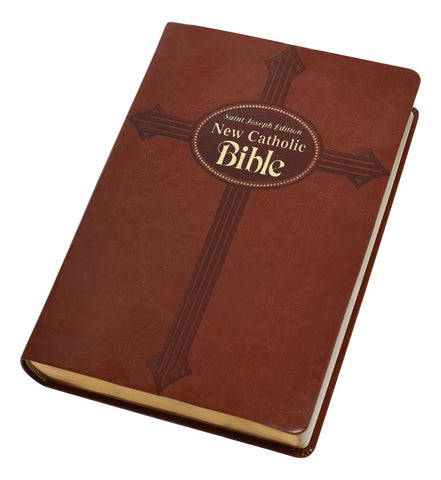 St. Joseph New Catholic Bible (Gift Edition - Large Type) - Dura-Lux - Brown image 1