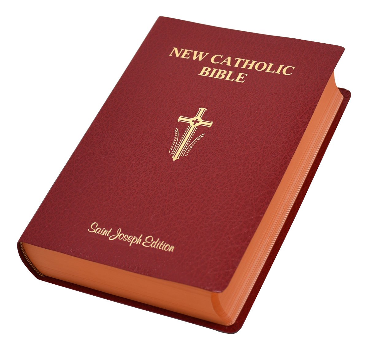 St. Joseph New Catholic Bible (Giant Type) - Imitation Leather - Red image 1