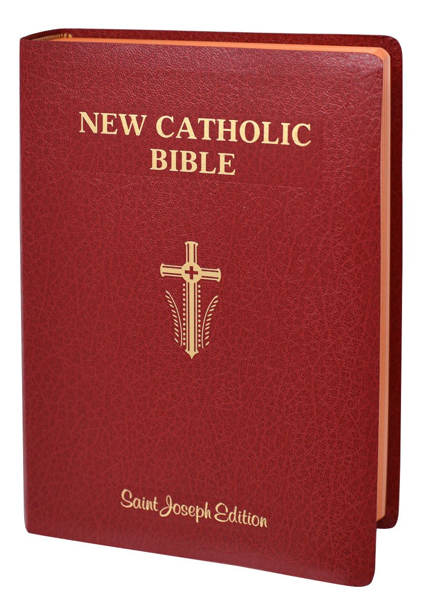 St. Joseph New Catholic Bible (Giant Type) - Imitation Leather - Red image 3