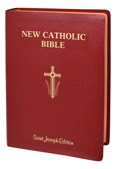 St. Joseph New Catholic Bible (Giant Type) - Imitation Leather - Red image 3