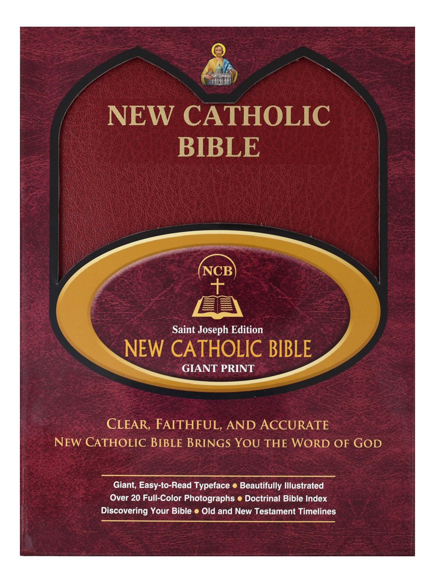 St. Joseph New Catholic Bible (Giant Type) - Imitation Leather - Red image 6