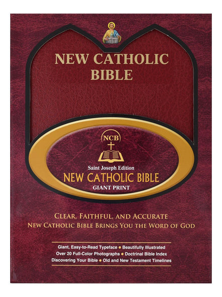 St. Joseph New Catholic Bible (Giant Type) - Imitation Leather - Red image 6