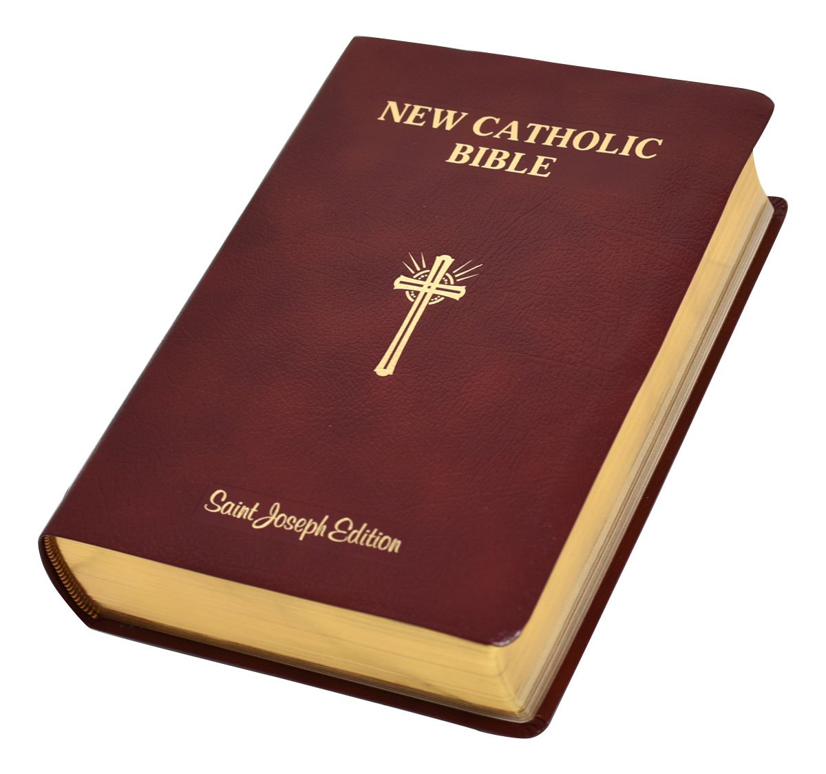 St. Joseph New Catholic Bible (Giant Type) - Bonded Leather - Burgundy image 1