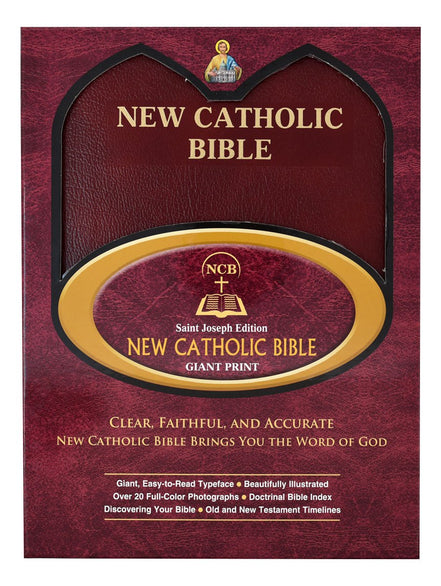 St. Joseph New Catholic Bible (Giant Type) - Bonded Leather - Burgundy image 6