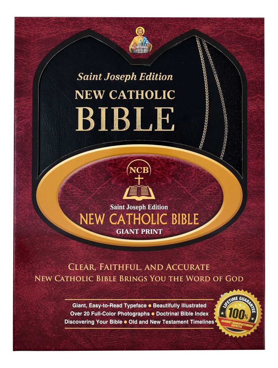 St. Joseph New Catholic Bible (Giant Type) - Dura-Lux - Black image 6