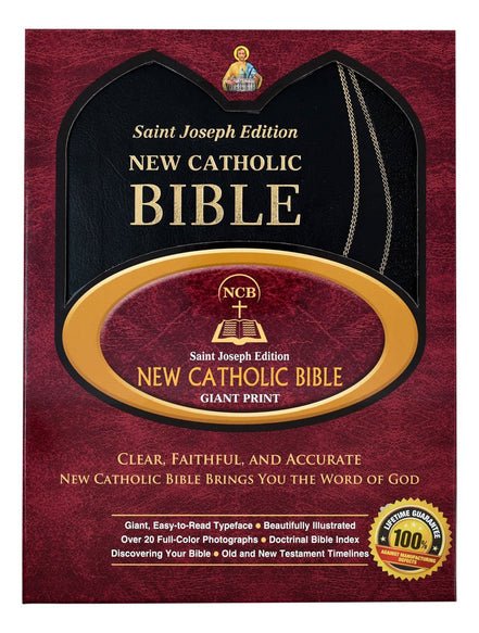 St. Joseph New Catholic Bible (Giant Type) - Dura-Lux - Black image 6