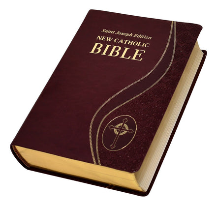 St. Joseph New Catholic Bible (Giant Type) - Dura-Lux - Burgundy image 1