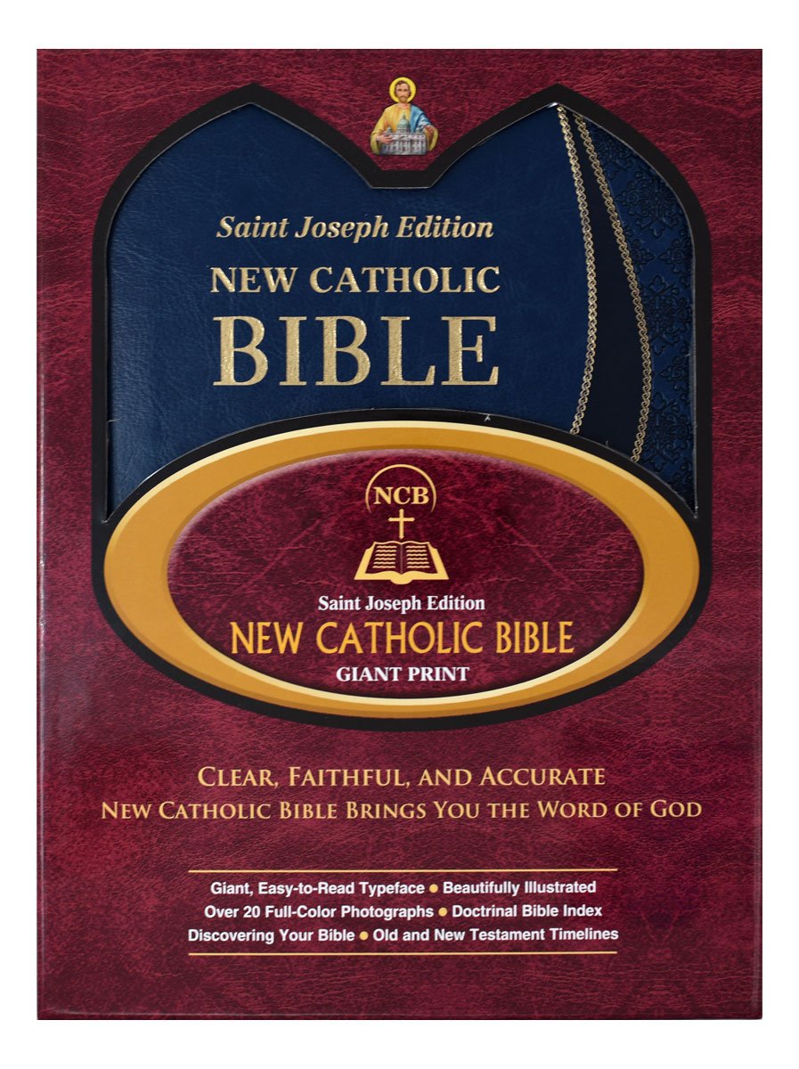 St. Joseph New Catholic Bible (Giant Type) - Dura-Lux - Blue image 6