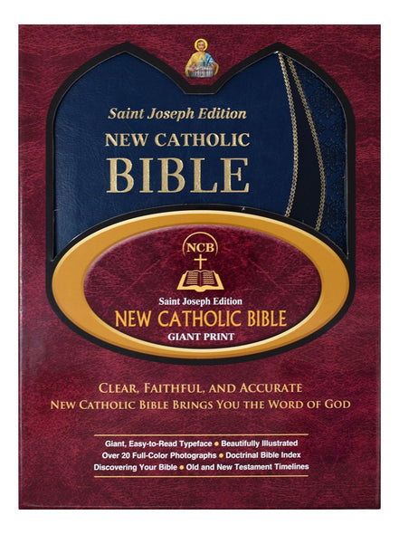 St. Joseph New Catholic Bible (Giant Type) - Dura-Lux - Blue image 6
