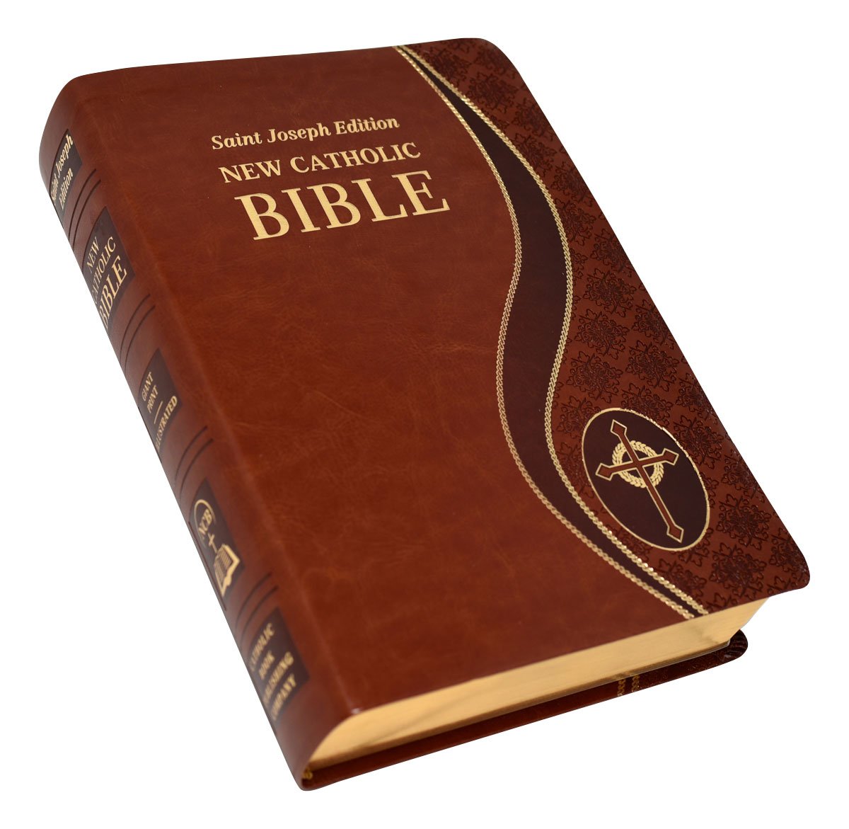 St. Joseph New Catholic Bible (Giant Type) - Dura-Lux - Brown image 2