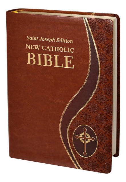 St. Joseph New Catholic Bible (Giant Type) - Dura-Lux - Brown image 3