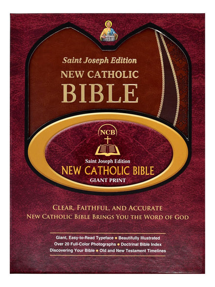 St. Joseph New Catholic Bible (Giant Type) - Dura-Lux - Brown image 6