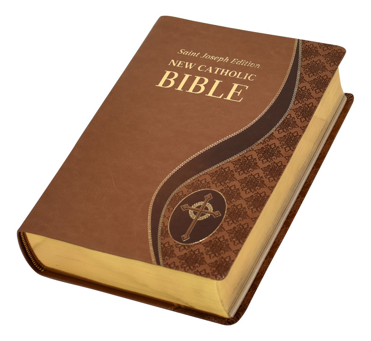 St. Joseph New Catholic Bible (Giant Type) - Dura-Lux - Tan image 1