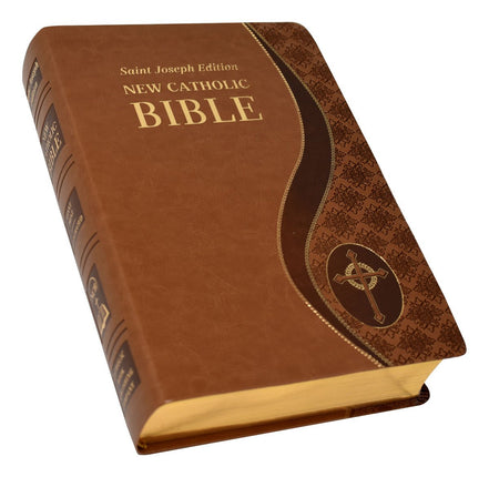 St. Joseph New Catholic Bible (Giant Type) - Dura-Lux - Tan image 2