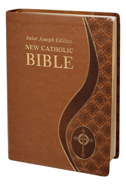 St. Joseph New Catholic Bible (Giant Type) - Dura-Lux - Tan image 3