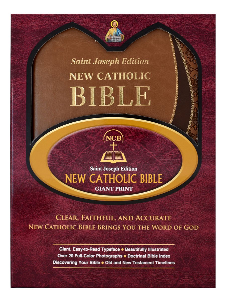 St. Joseph New Catholic Bible (Giant Type) - Dura-Lux - Tan image 6