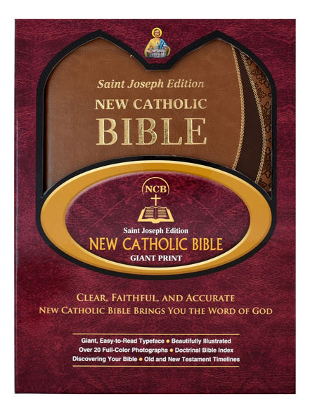St. Joseph New Catholic Bible (Giant Type) - Dura-Lux - Tan image 6