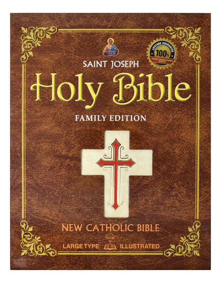 St. Joseph New Catholic Bible Family Edition - Imitation Leather - White image 7