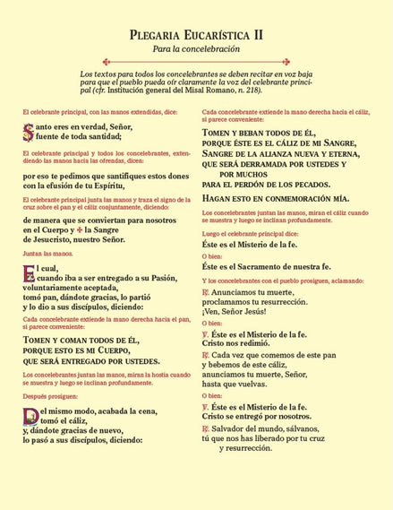 Eucharistic Prayer Cards (spanish) - Default Title image 2