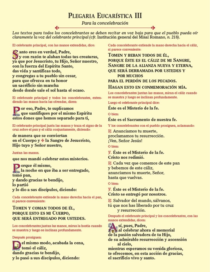 Eucharistic Prayer Cards (spanish) - Default Title image 3