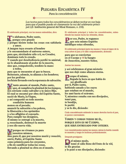 Eucharistic Prayer Cards (spanish) - Default Title image 4