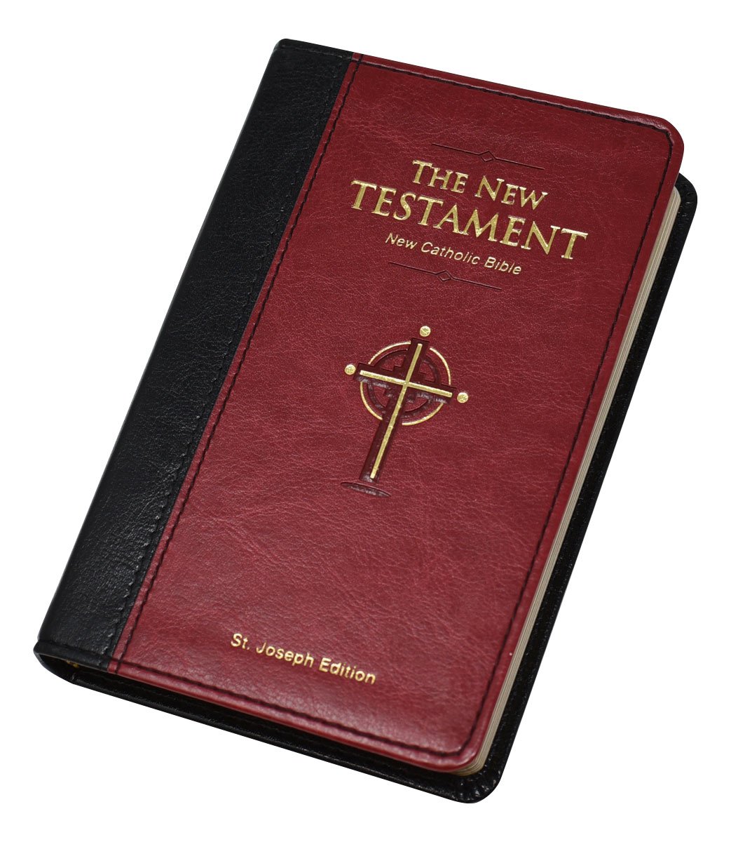 St. Joseph New Catholic Bible New Testament - 960-Page Edition - Dura-Lux - Burgundy image 1