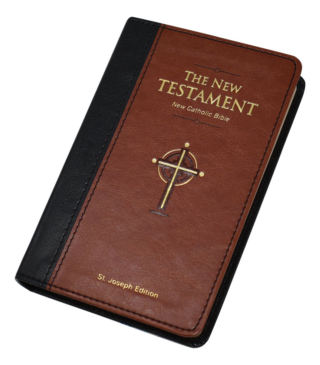 St. Joseph New Catholic Bible New Testament - 960-Page Edition - Dura-Lux - Brown image 1