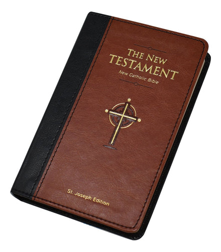 St. Joseph New Catholic Bible New Testament - 960-Page Edition - Dura-Lux - Brown image 1