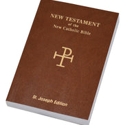 St. Joseph New Catholic Bible New Testament - 704-Page Edition - Flexible - Brown image 1