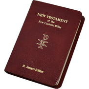 St. Joseph New Catholic Bible New Testament - 704-Page Edition - Bonded Leather - Burgundy image 1