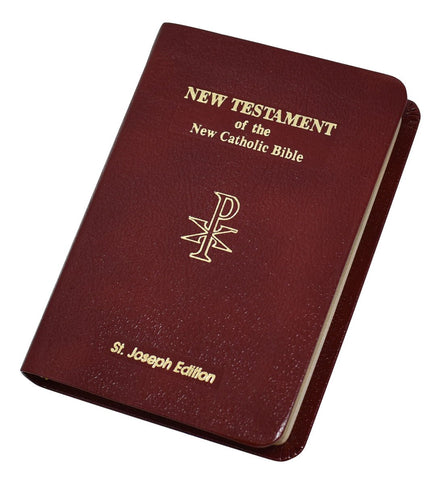 St. Joseph New Catholic Bible New Testament - 704-Page Edition - Bonded Leather - Burgundy image 1
