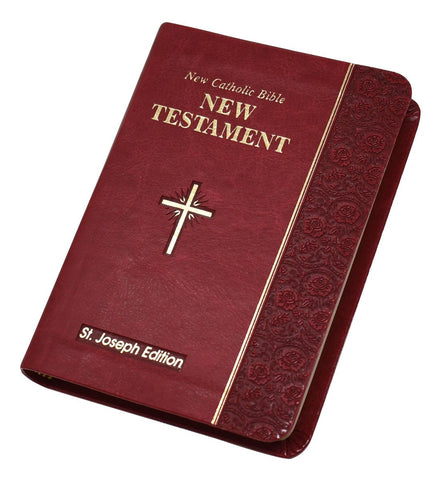 St. Joseph New Catholic Bible New Testament - 704-Page Edition - Dura-Lux - Burgundy image 1