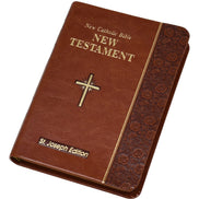 St. Joseph New Catholic Bible New Testament - 704-Page Edition - Dura-Lux - Brown image 1