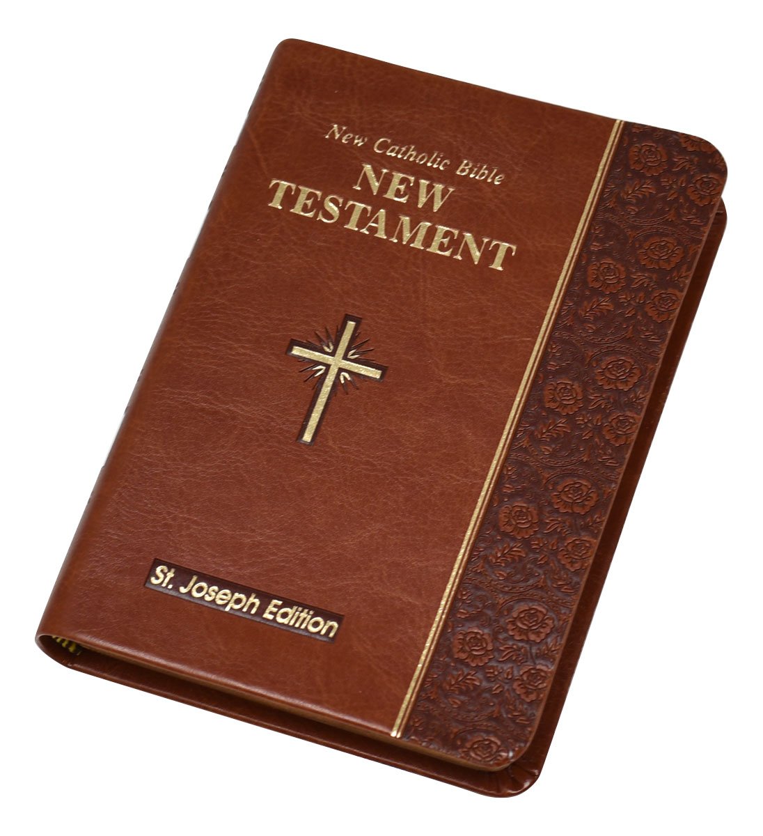 St. Joseph New Catholic Bible New Testament - 704-Page Edition - Dura-Lux - Brown image 1