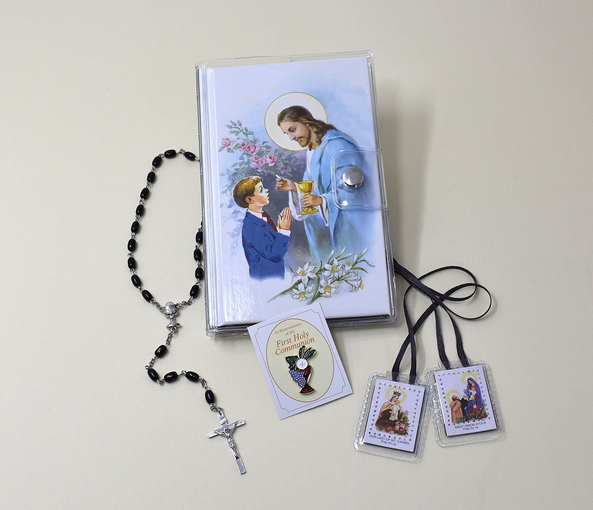 First Mass Book (Good Shepherd) Vinyl Set - Boy image 1