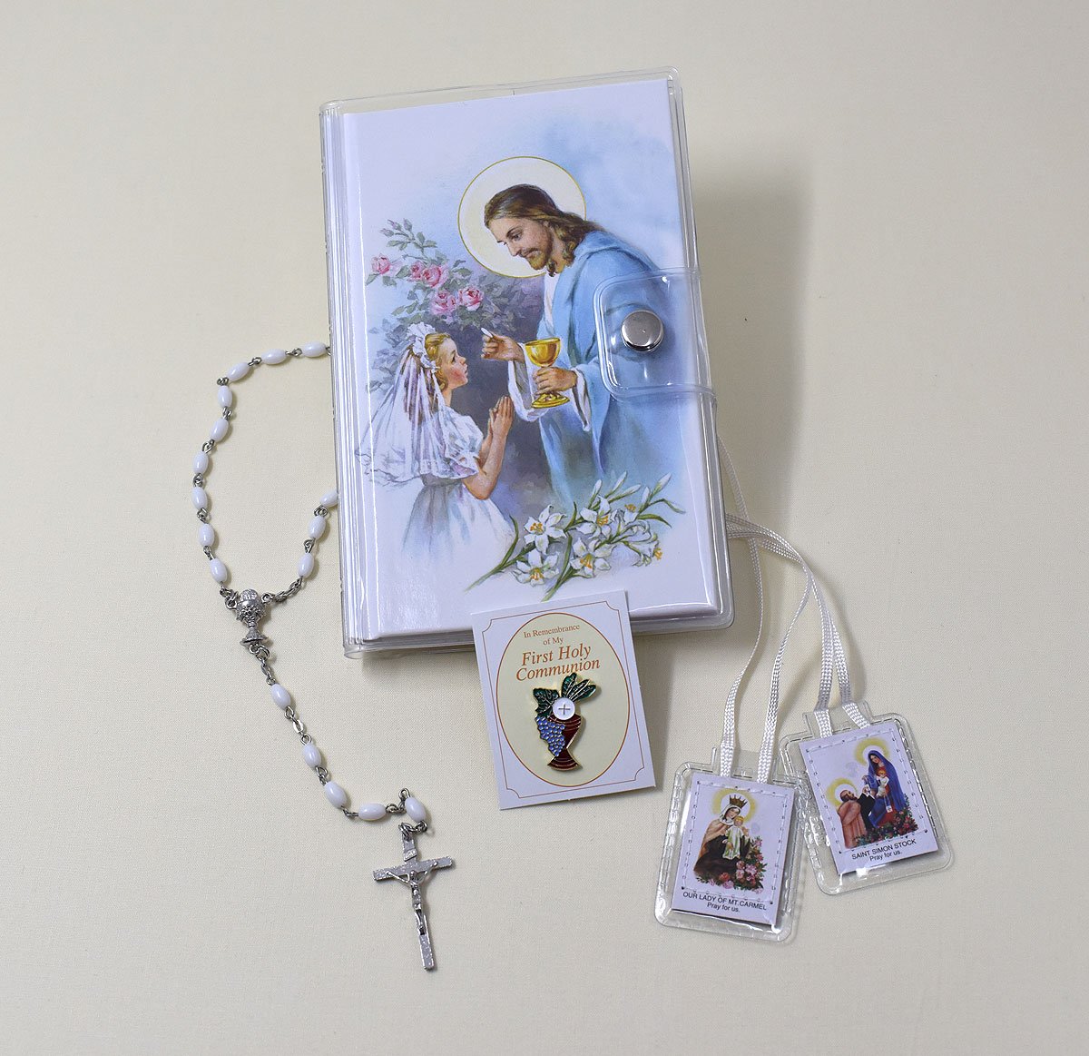 First Mass Book (Good Shepherd) Vinyl Set - Girl image 1