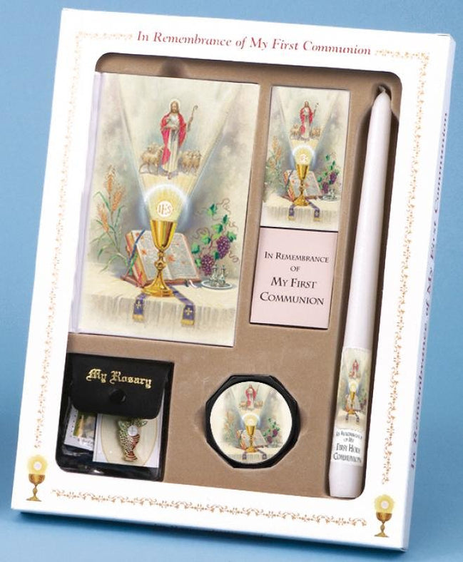 First Mass Book (Come My Jesus) Deluxe Set - Boy image 1