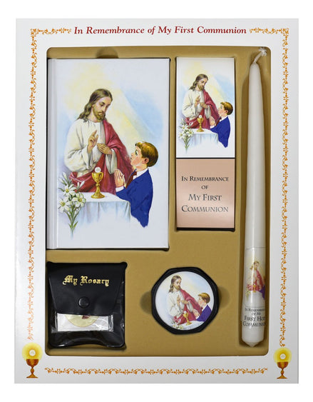 First Mass Book (Cathedral) Deluxe Set - Boy image 2