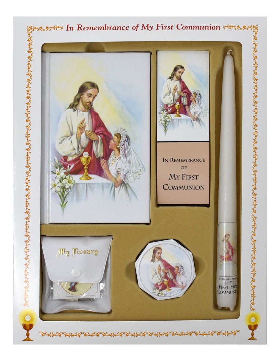 First Mass Book (Cathedral) Deluxe Set - Girl image 2