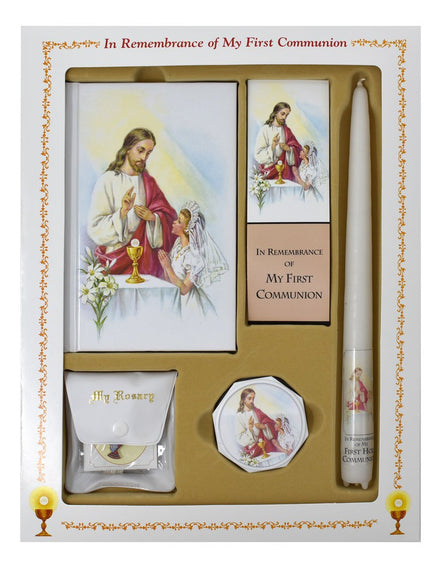 First Mass Book (Cathedral) Deluxe Set - Girl image 2