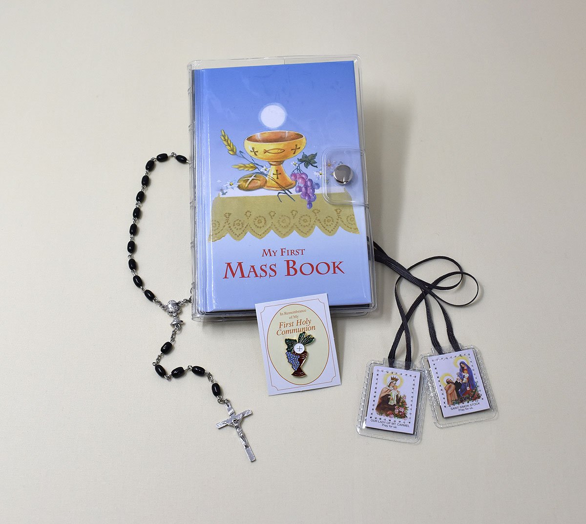 First Mass Book (My First Eucharist) Vinyl Set - Boy image 1