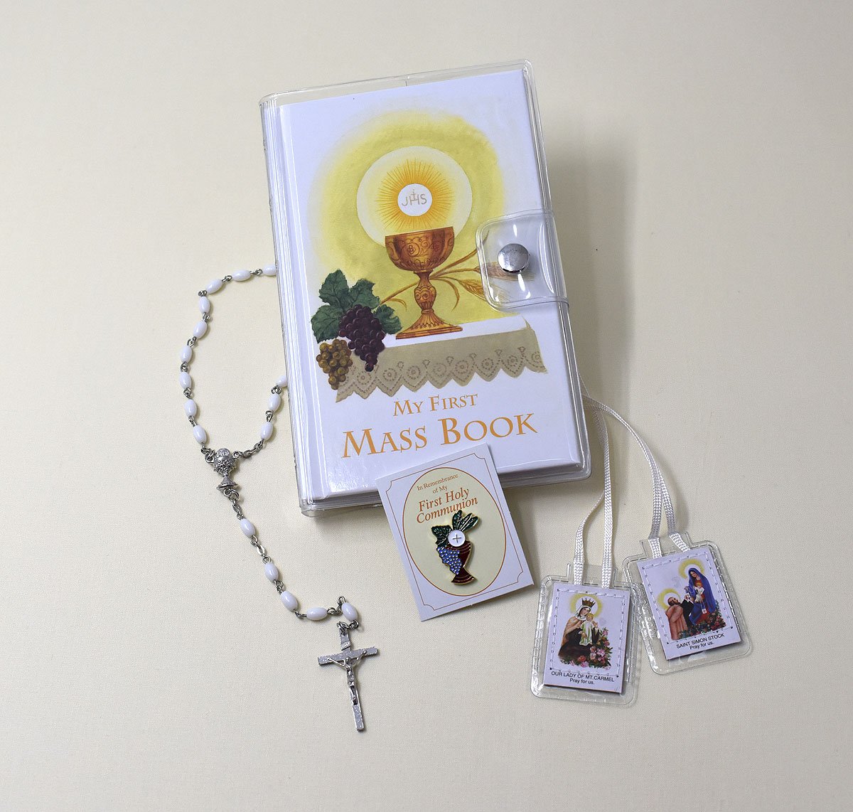 First Mass Book (My First Eucharist) Vinyl Set - Girl image 1
