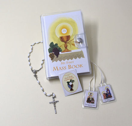 First Mass Book (My First Eucharist) Vinyl Set - Girl image 1