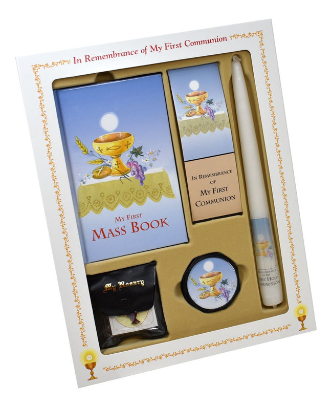 First Mass Book (My First Eucharist) Deluxe Set - Boy image 1