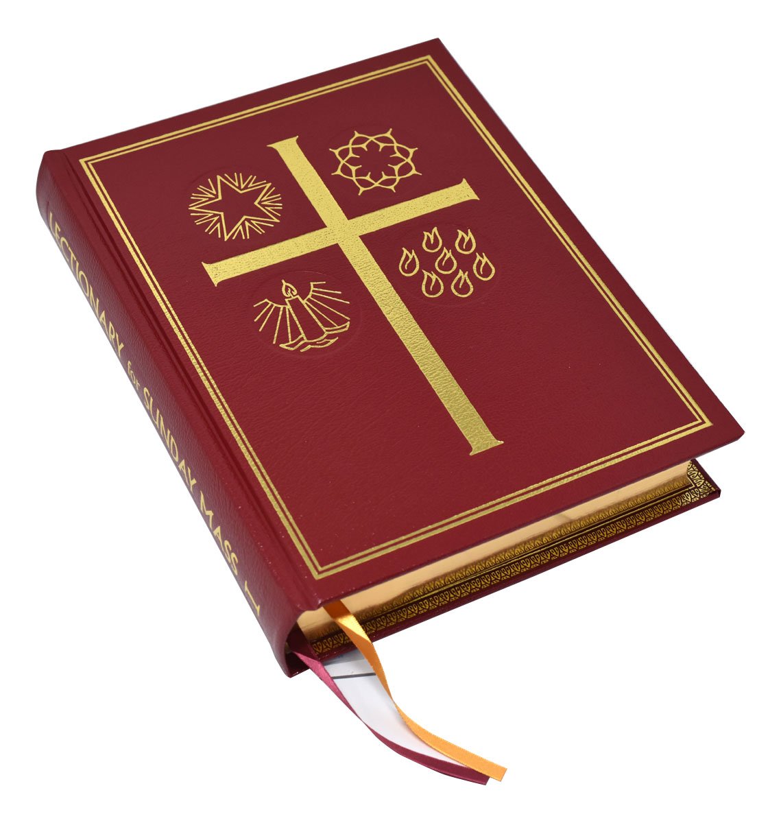 Lectionary - Sunday Mass (Pulpit) - Bonded Leather - Red image 2