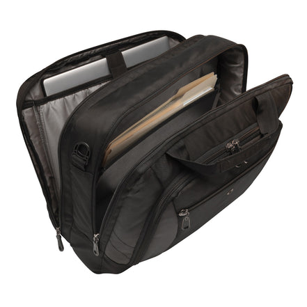 Deacon Cross embroidered Port Authority Commuter Brief - Black view 2