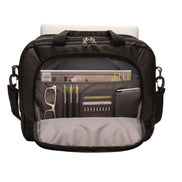 Deacon Cross embroidered Port Authority Commuter Brief - Black view 3