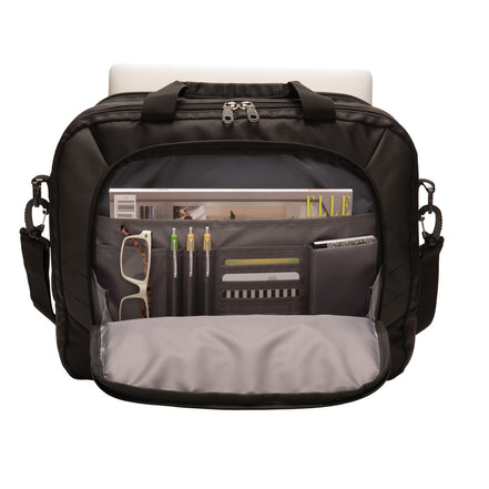 Deacon Cross embroidered Port Authority Commuter Brief - Black view 3